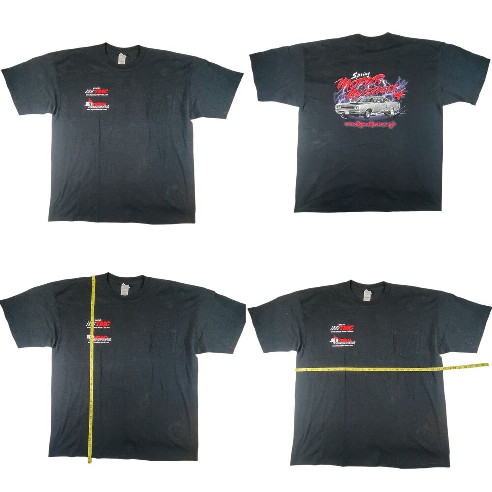 Mopar Madness Mens TShirt 2XL Black Racing 2006 TMC Virginia Motorsports Sports